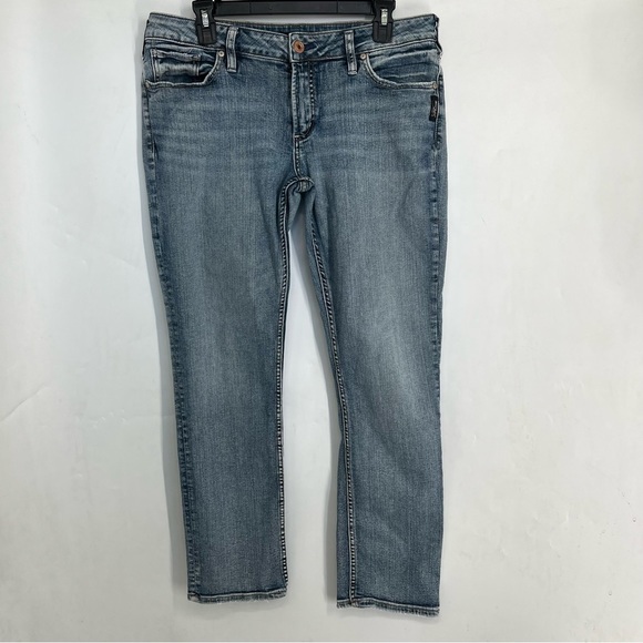 Silver Jeans Co Women's Suki Mid Rise Straight Jeans size 32 - Picture 2 of 6
